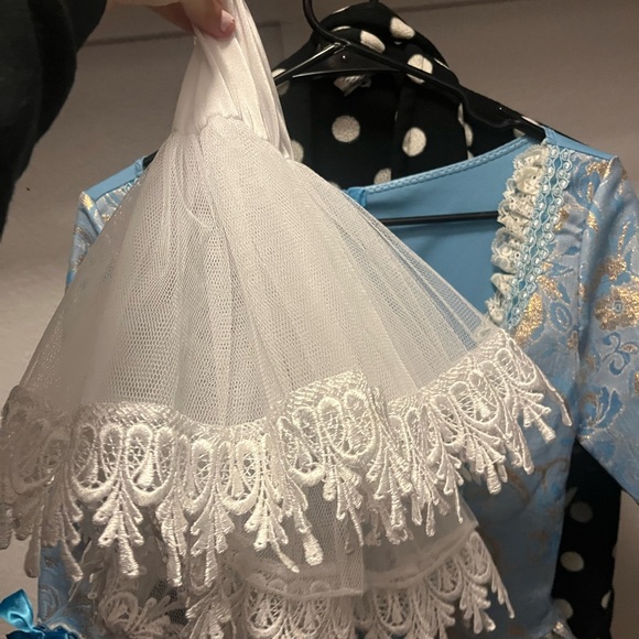 Leg Avenue Blue and Gold Lace Costume - Picture 2 of 2